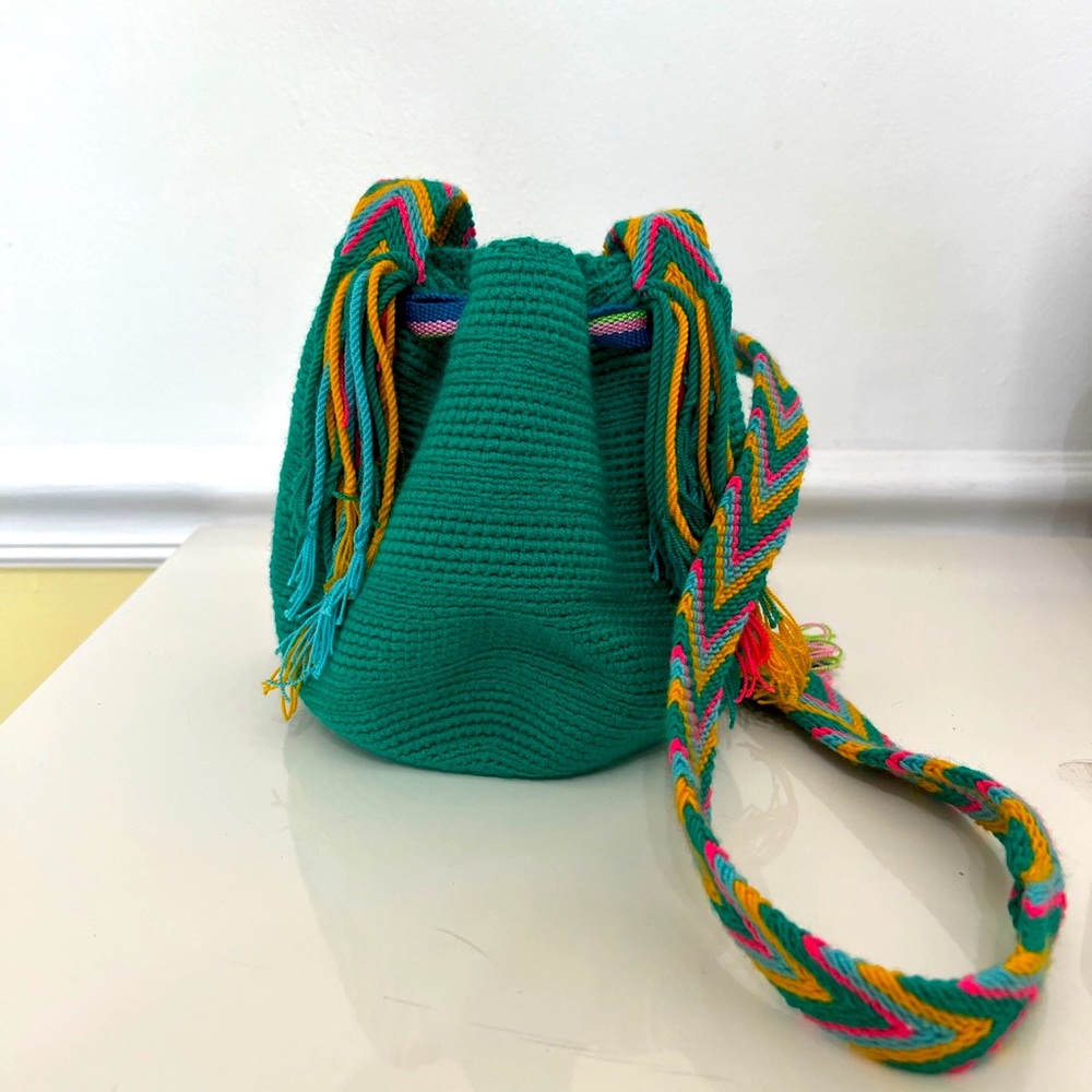 Cute colorful beach bucket purse